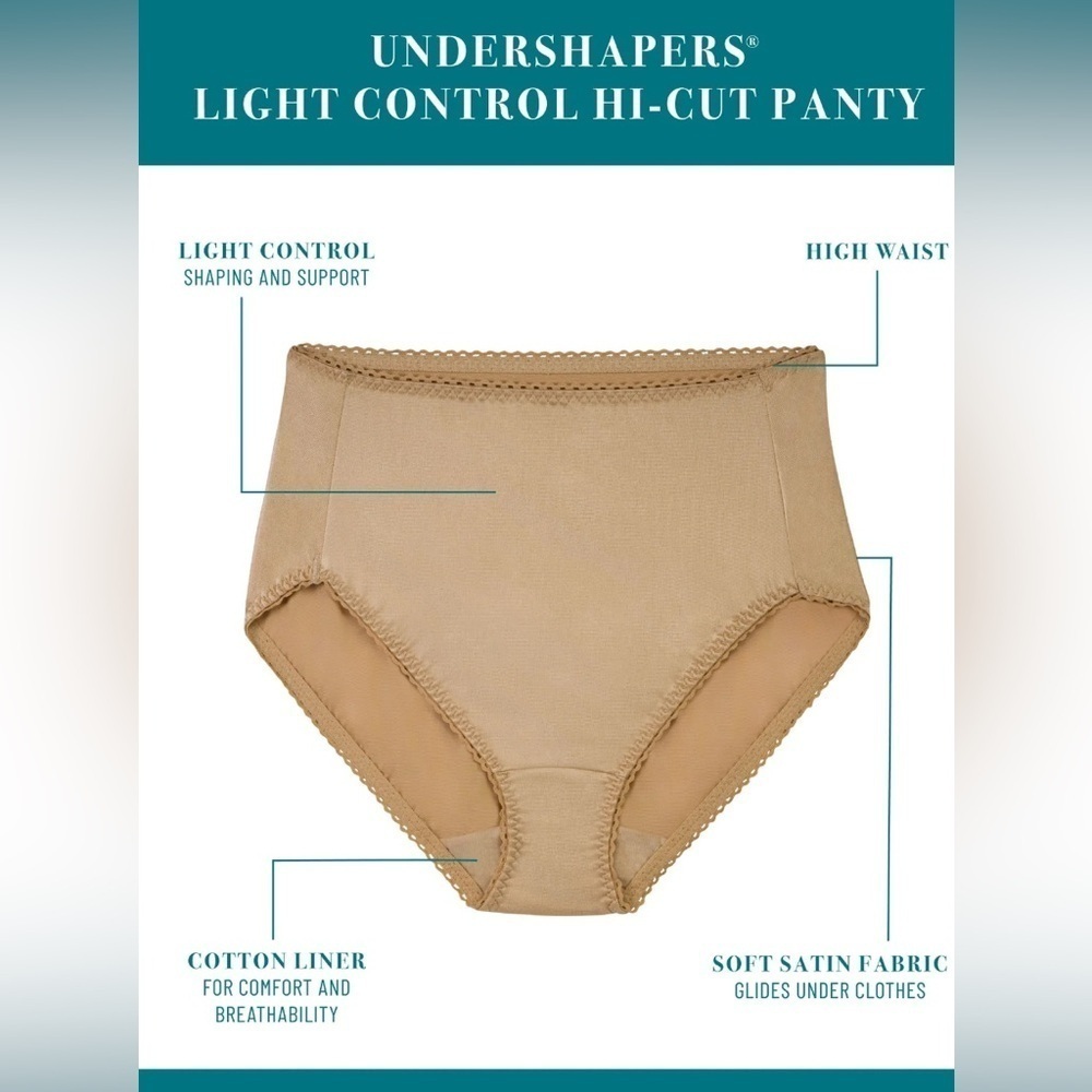NWT Vanity Fair Radiant Collection 3 pack Undershapera in Pink White & tan 4XL